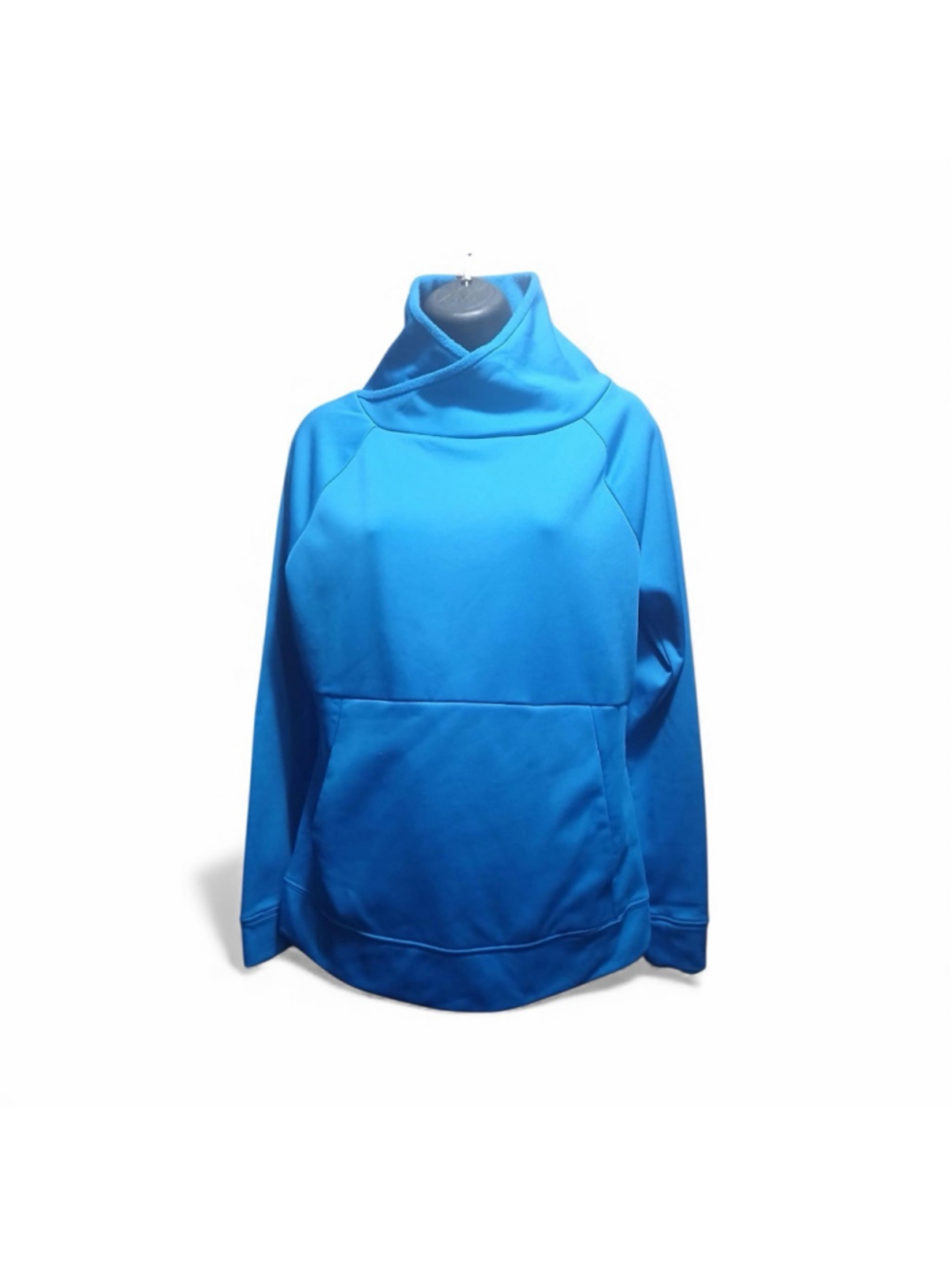 Champion Women's Small Performance Crossover Neck Fleece Hoodie Blue (JC169)